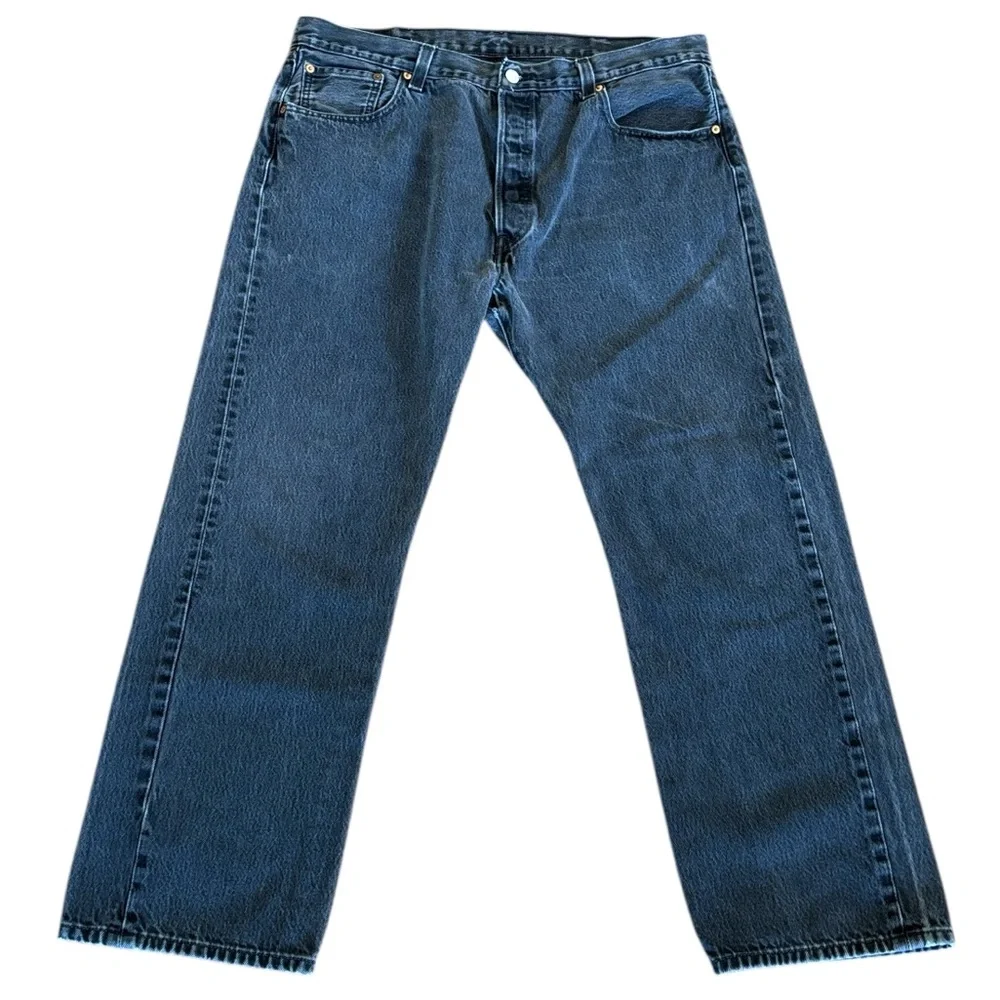 Levi's 501‎ Men’s Black Jeans Buttonfly Straight Leg 40 x 32